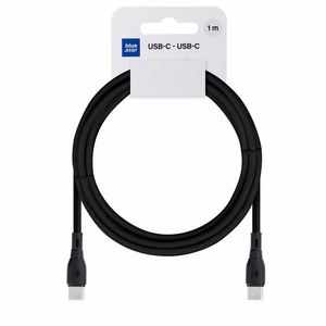 Kaapeli USB C - USB C Blue Star 3A 60W ECO 1 m PJ73-13-3 musta