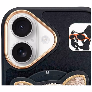 Nimmy Glasses Cool Dog MagSafe Suojakuori iPhone 16:lle - musta