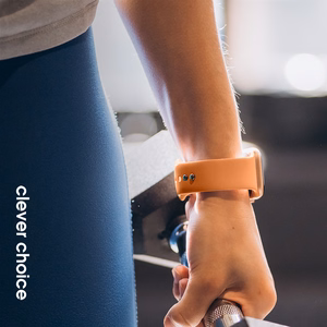 Crong Liquid Apple Watch -ranneke, 38/40/41/42 mm, oranssi