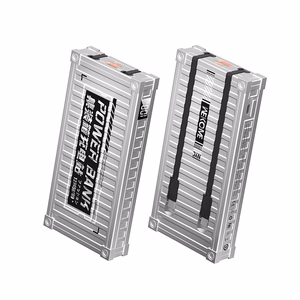 WEKOME WP-339 Container Series varavirtalähde, 10000 mAh, PD 20 W + QC 22,5 W, sisäänrakennetuilla USB-C- ja Lightning-kaapeleilla, hopeanvärinen