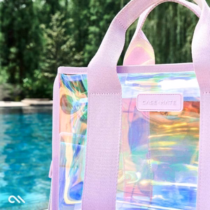 Case-Mate Mini Travel Tote Bag vettä hylkivä olkalaukku, Soap Bubble