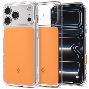 Spigen Ultra Hybrid MagSafe -suojakuori iPhone 18 Pro / 17 Pro -malleille, oranssi