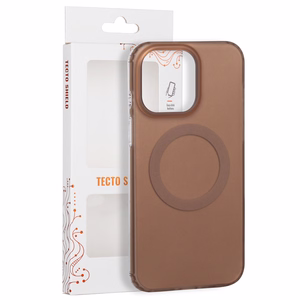 Tecto Shield Mistiq Mag suojakuori iPhone 15 Pro Max 6,7"-mallille, ruskea