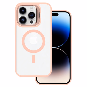 Tel Protect Kickstand MagSafe Suojakuori iPhone 13 Prolle vaaleanpunainen