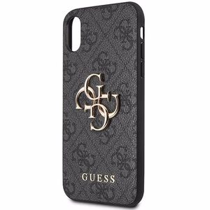 Guess 4G Big Metal Logo iPhone X/XS Case - Gray