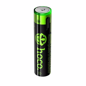 Rechargeable battery R3 (AAA) 320 mAh with USB C + cable USB A to 2 x USB C 2 pcs Hoco JA4 black