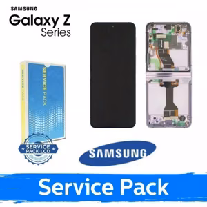 LCD-näyttö yhteensopiva Samsung F731 Z Flip5:n kanssa kehyksellä / Lavender / (Service Pack)