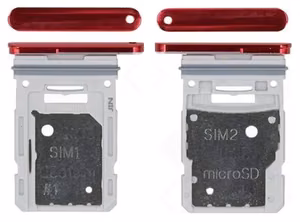 SIM-kortin pidike Samsung G781/G780 S20 FE Cloud Red alkuperäinen (service pack)