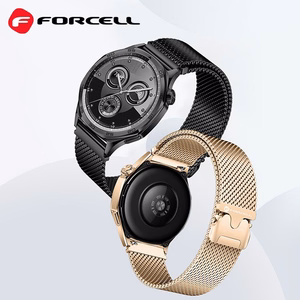 Hihna Samsung Galaxy Watch:lle Forcell F-Design FS10 magneettinen teräs 20 mm musta