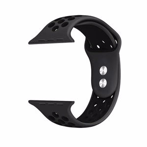 Crong Duo Sport strap for Apple Watch 38 / 40 / 41 / 42 mm, grey and black