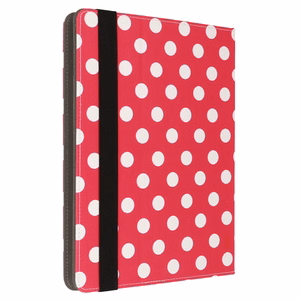 Wonder Canvas tablettikotelo 13 tuumaa punainen pilkukuvio