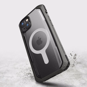 Raptic X-Doria Secure Case iPhone 14 Plus MagSafe panssaroitu suojus musta
