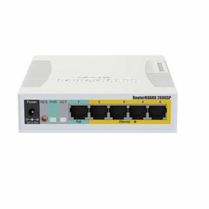 MikroTik CSS106-1G-4P-1S -kytkin, 5x 10/100/1000Base-T, 1x SFP