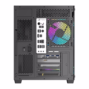 DarkFlash B275 PRO -tietokonekotelo (musta) + 6 tuuletinta