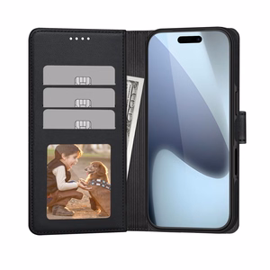 Tech-Protect Wallet MagSafe Suojakuori iPhone 17:lle - Matta Musta