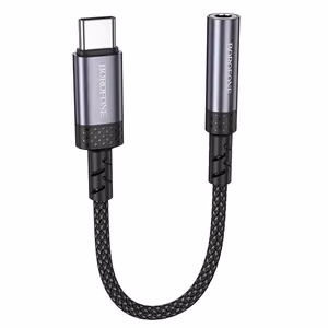 Borofone Adapter BV24 Graceful - Type C to jack 3,5mm - grey