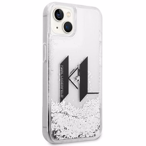 Karl Lagerfeld Liquid Glitter Big KL kotelo iPhone 14 - hopea - hopea