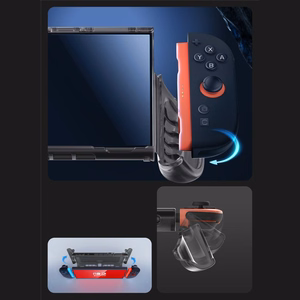 Supcase Crystal Suojakuori Nintendo Switch 2:lle - läpinäkyvä musta