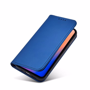Magneettikorttikotelo iPhone 12 Pro kansi kortti lompakko kortti jalusta sininen