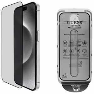 Guess Näytönsuoja Privacy 2.5D Outline Karkaistu lasi iPhone 16:lle