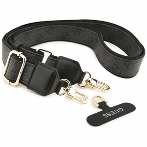 Guess 4G Strass Logo & Big Strap Metal Buttons MagSafe Suojakuori iPhone Air:lle musta
