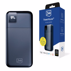 Tehopankki 3mk PowerHouse 20000 mAh 2x USB-A 1x USB-C - musta