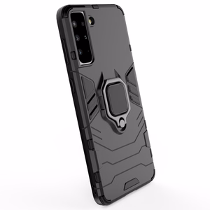 Ring Armor kova hybridi kotelo kansi + magneettinen pidike Samsung Galaxy S22 + (S22 Plus) musta