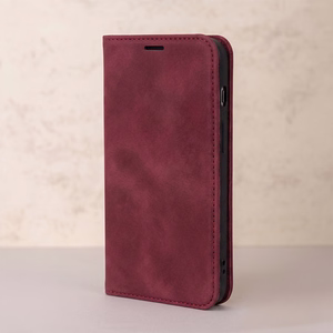 Smart Suede -suojakuori Google Pixel 11 Pro XL -mallille, viininpunainen