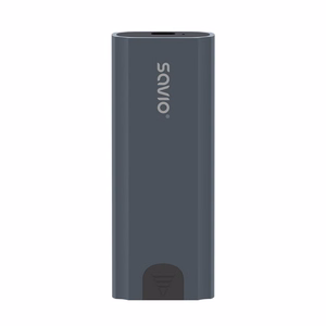 Savio M.2 SSD NVMe external drive enclosure, USB-C 3.1, AK-67, grey