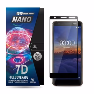 Crong 7D Nano Flexible Glass 9H hybridinäytönsuoja laitteelle Nokia 3.1