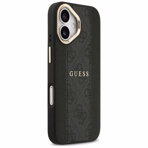 Guess suojakuori iPhone 17:lle HC MAGSAFE PU W/ 4G PU STRIPE musta