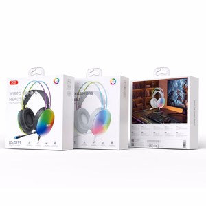 XO langalliset kuulokkeet GE11 jack 3,5mm - USB-A musta RGB mikrofoni