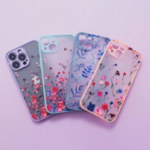 Design Kotelo iPhone 12 Pro kukkakotelo vaaleansininen