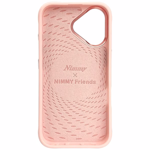 Nimmy Glasses Cool Cat MagSafe Suojakuori iPhone 16:lle - vaaleanpunainen