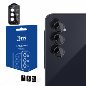 3mk Lens Protection Pro musta kameran suoja mustalla kehyksellä Samsung Galaxy A55 5G:lle