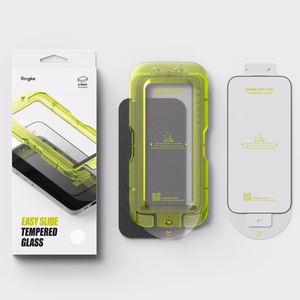 Ringke Easy Slide 2-pack tempered glass for iPhone 17 - black