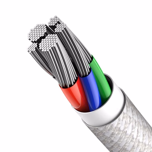 Baseus High Density Braided USB-C - Lightning kaapeli PD 20W 1 m (valkoinen) CATLGD-02
