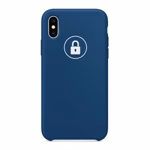 Puhelimen suojakuori Silicone Case iPhone X (XS) / Blue Horizon / pakkauksessa