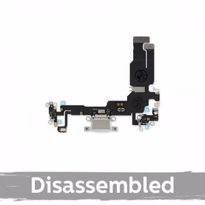 Lataausportti yhteensopiva iPhone 15 Plus Flex-kaapelilla / Musta / (100% alkuperäinen / purettu)