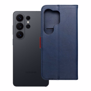 Laivastonsininen ja punainen Split Book -lompakkokotelo Motorola G57 POWER -puhelimelle