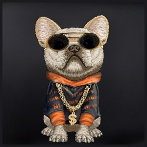 NIMMY crossbody GLASSES COOL DOG musta