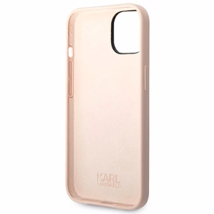Karl Lagerfeld KLHCP14MSLCTPI iPhone 14 Plus 6.7 "kovakotelo vaaleanpunainen / vaaleanpunainen Silikoni Choupette Body