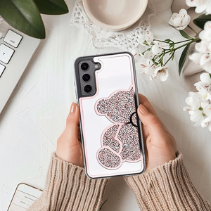 Suojakuori Samsung S25 FE:lle Teddy Bear vaaleanpunainen