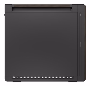 ASUS ProArt PA602 puuviimeistelty moderni musta keskikokoinen tornikotelo metallipaneelilla, musta/puu