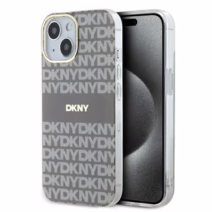 DKNY IML Mono ja Raita MagSafe Suojakuori iPhone 15 / 14 / 13:lle - beige