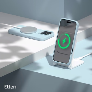 Etteri Silikoninen Mag suojakuori iPhone 16 Pro Max 6,9:lle vaaleansininen