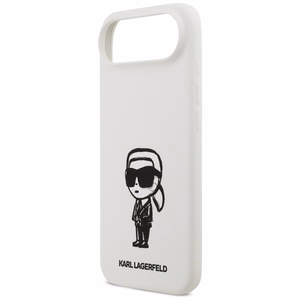KARL LAGERFELD suojakuori iPhone 17 Air MagSafe-yhteensopiva KLHMP17MSKIGROH (Silicone W/ KL Sketch & Logo) valkoinen