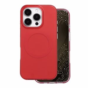 Tecto Shield Mistiq Mag suojakuori iPhone 16 Pro 6,3"-mallille, punainen