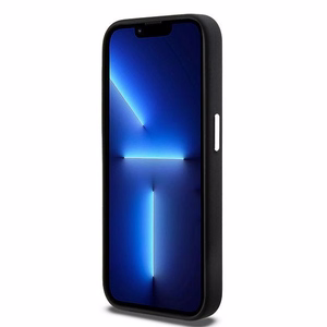 DKNY iPhone 15 Pro 6.1" Musta Suojakuori Liquid Silicone Metal Logo MagSafe