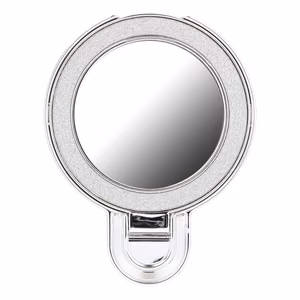 Puhelinteline CIRCLE MIRROR - tarrakiinnitys - hopeinen